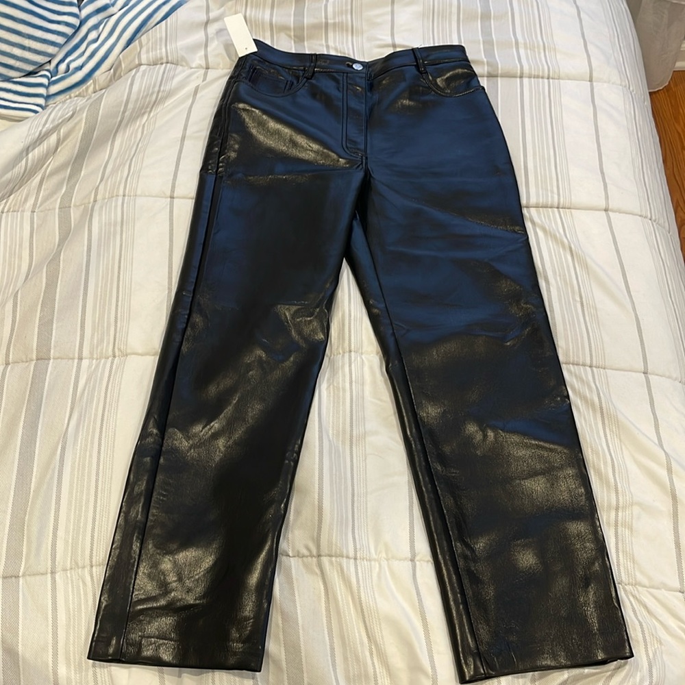 Aritzia vegan leather pant